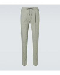Slowear - Linen Wool And Silk Tapered Pants - Lyst