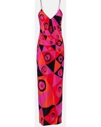 PUCCI - Occhi Silk Twill Gown - Lyst