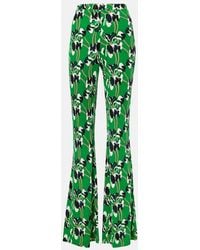 Diane von Furstenberg - Brooklyn Printed Flared Pants - Lyst