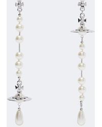 Vivienne Westwood - Orb Embellished Drop Earrings - Lyst