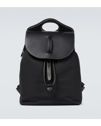Burberry Nylon And Leather Pocket Backpack - Black