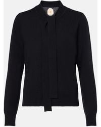 Jardin Des Orangers - Tie-Neck Wool And Cashmere Sweater - Lyst