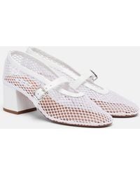 Alaïa - Babies Mesh Mary Jane Pumps - Lyst