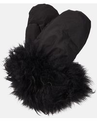 Yves Salomon - Down Shearling-trimmed Mittens - Lyst