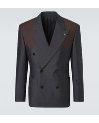 Versace - Blazer Medusa En Laine Et Mohair - Lyst