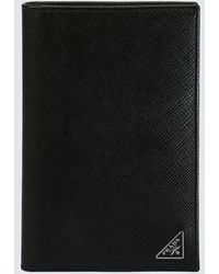 Prada - Logo-Appliqué Passport Holder - Lyst