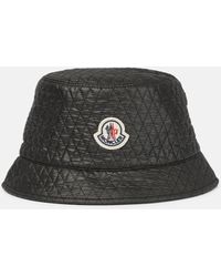 Moncler - Logo-patch Quilted Bucket Hat - Lyst
