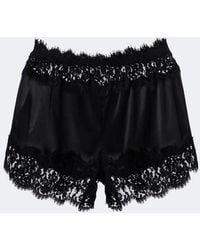 Dolce & Gabbana - Lace-Trimmed Silk And Cotton-Blend Shorts - Lyst