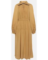 JOSEPH - Dryden Silk Crepe De Soie Midi Dress - Lyst