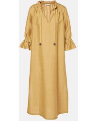 Max Mara - Jene Linen And Silk-Blend Shirt Dress - Lyst