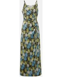 Diane von Furstenberg - Saavya Printed Jersey Maxi Dress - Lyst