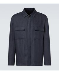 Lardini - Hemdjacke Aus Leinen - Lyst