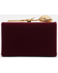 Erdem - Bloom Mini Velvet Clutch - Lyst