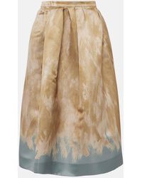 Dries Van Noten - Jupe Midi Imprimee - Lyst