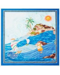 ALÉMAIS - Printed Silk Twill Scarf - Lyst