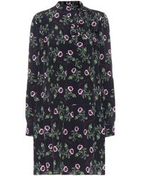 Valentino Bedrucktes Minikleid aus Seide - Schwarz