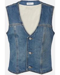 Victoria Beckham - Denim Vest - Lyst
