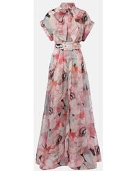 Rebecca Vallance - Bridal Bouquet Floral Silk Organza Gown - Lyst