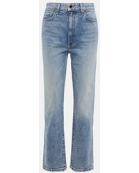 KHAITE - High-rise Straight Jeans - Lyst