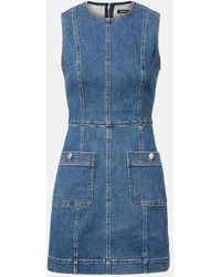 Veronica Beard Oakley Denim Minidress in Blue | Lyst UK