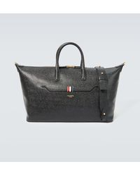Thom Browne - Medium Leather Duffel Bag - Lyst