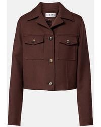 Loewe - Wool-Blend Twin-Pocket Jacket - Lyst