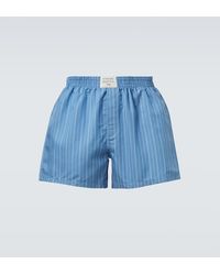 Acne Studios - Striped Shorts - Lyst