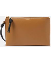 Loewe - Knot Leather Pouch - Lyst