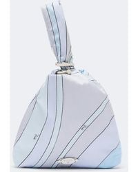 PUCCI - Emilio Iride Silk Twill Top-Handle Bag - Lyst