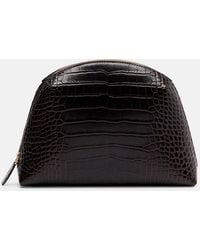 TOTEME - Small Croc-Effect Leather Pouch - Lyst