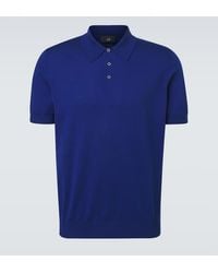 dunhill - Cotton And Silk Polo Shirt - Lyst