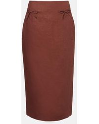 Posse - Falda Tubo Sabine De Lino - Lyst