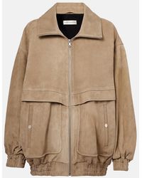 Nour Hammour - Beck Suede Bomber Jacket - Lyst