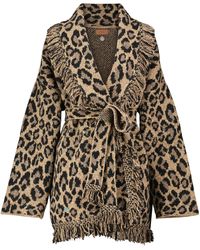 Alanui Leopard-print Wool-blend Jacket - Natural