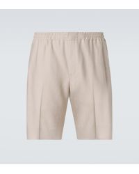 ZEGNA - Linen Bermuda Shorts - Lyst