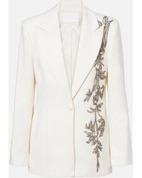 Costarellos - Verzierter Blazer Lesia Aus Einem Wollgemisch - Lyst