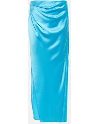 The Sei - Silk Midi Skirt - Lyst