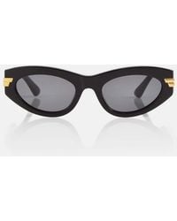 Bottega Veneta - Occhiali Da Sole Ovali Classic - Lyst