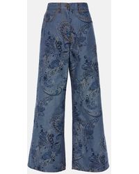 Etro - Baggy-Jeans Aus Jacquard, Damen, Größe - Lyst