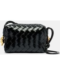 Bottega Veneta - Loop Mini Leather Crossbody Bag - Lyst