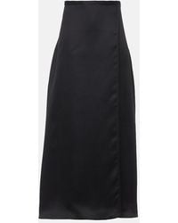 KHAITE - Mila Silk Maxi Skirt - Lyst
