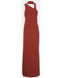 ‎Taller Marmo - Caroline One-Shoulder Crepe Cady Gown - Lyst