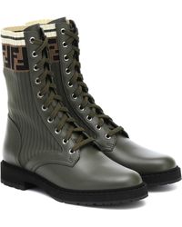 fendi army boots