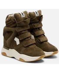 Isabel Marant - Balskee Suede High-Top Platform Sneakers - Lyst