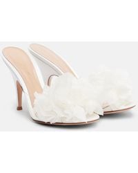 Gianvito Rossi - Floral-Applique Pvc Mules - Lyst