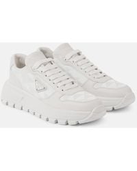 Prada - Sneakers Prax One Mit Leder - Lyst