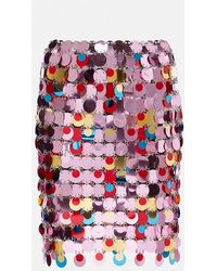 Rabanne - Sequined Miniskirt - Lyst