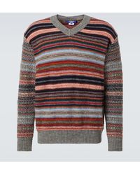 Junya Watanabe - Striped Wool Sweater - Lyst