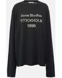 Acne Studios - Logo-Print Distressed T-Shirt - Lyst