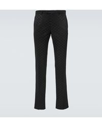 Gucci - Gerade Hose Gg Aus Einem Baumwollgemisch - Lyst